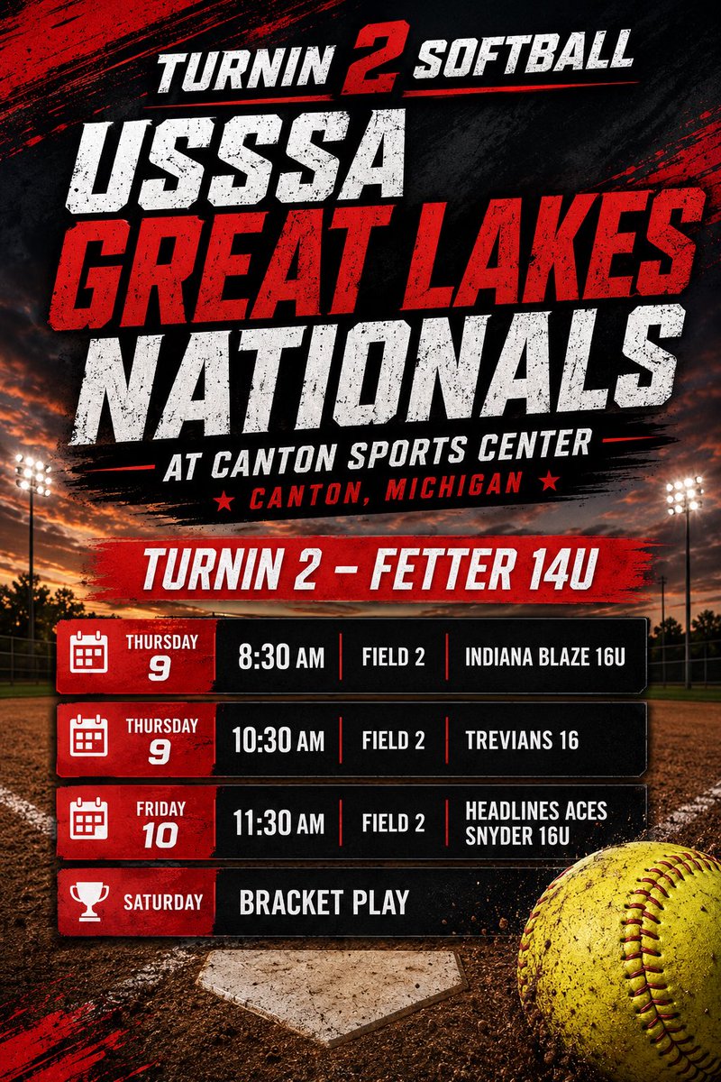 softballdarr21's tweet photo. Thrilled to be home in Michigan and playing in the USSSA Great Lakes Nationals in Canton, Michigan this week. https://t.co/jBbPoJjW4N