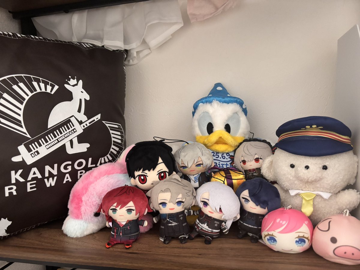 057_mika's tweet photo. ついに色々並べられる時が来た！
今日からじょせまるも仲間入りだよ
仙台に異動決まって、絶対持ってくと決めてた圭ちゃんのコラボクッションもちゃんと飾れた〜！☺️ https://t.co/eczj2f2cLJ