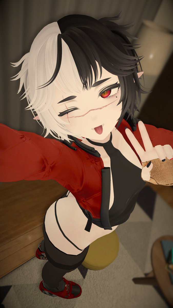 GenEstroTV's tweet photo. What a VRChat does to a mf. smh my head 🤍🖤 https://t.co/vQPJA46npG