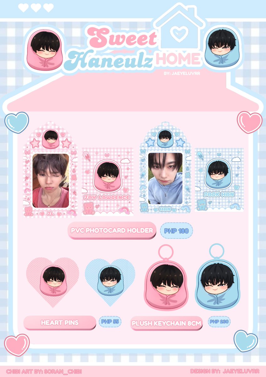 jaeyeluvrr's tweet photo. SWEET HANEULZ HOME ⋆˚࿔
by jaeyeluvrr 

PRE-ORDER 🛒
DOO: 07.16
DOP: PAYO

ORDER FORM:
https://t.co/XMQt1ORgwo

RT EVENT
1 Winner of PVC Photocard Holder 
1 Winner of Heart Pin (set) https://t.co/SiKsrqSRtu
