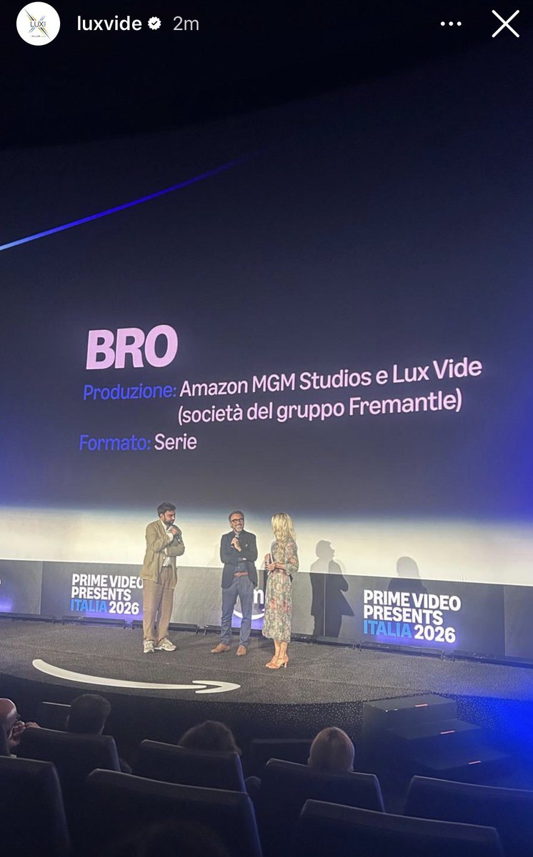 CanYamanNewsInt's tweet photo. 🇮🇹 📺 | Amazon MGM Studios Italia and Lux Video present production of Series #Bro starring #CanYaman and Giovanni Nasta. 

While #CanYaman is completing a PR circuit in USA 🇺🇸 for his series #ElTurco his partner in crime Giovanni Nasta attends #Bro presentation as part of Amazon Prime 2026 Italy slate 🚀