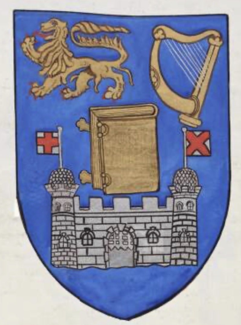 timothyferres's tweet photo. Armorial bearings of Trinity College, Dublin. #TrinityCollege #Dublin https://t.co/x3bAhpLsTU