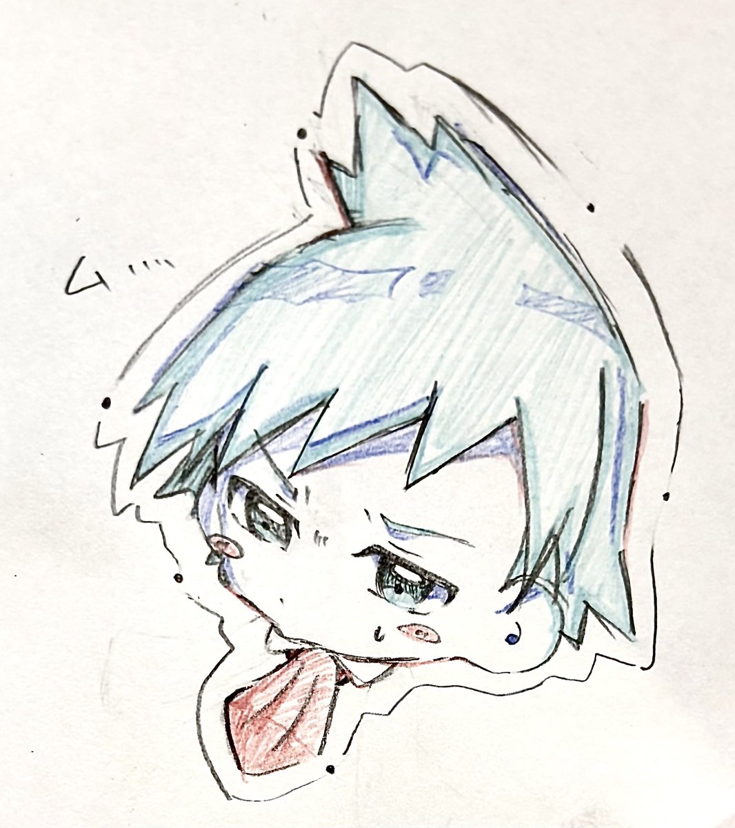 gi_u_niu_'s tweet photo. めっちゃ褒めてくれるじゃないですか……ありがとう…😭😭😭
この辺授業中の落書きだけど可愛いでしょ🤭(真面目にうけろ) https://t.co/zp9kWWRxsn