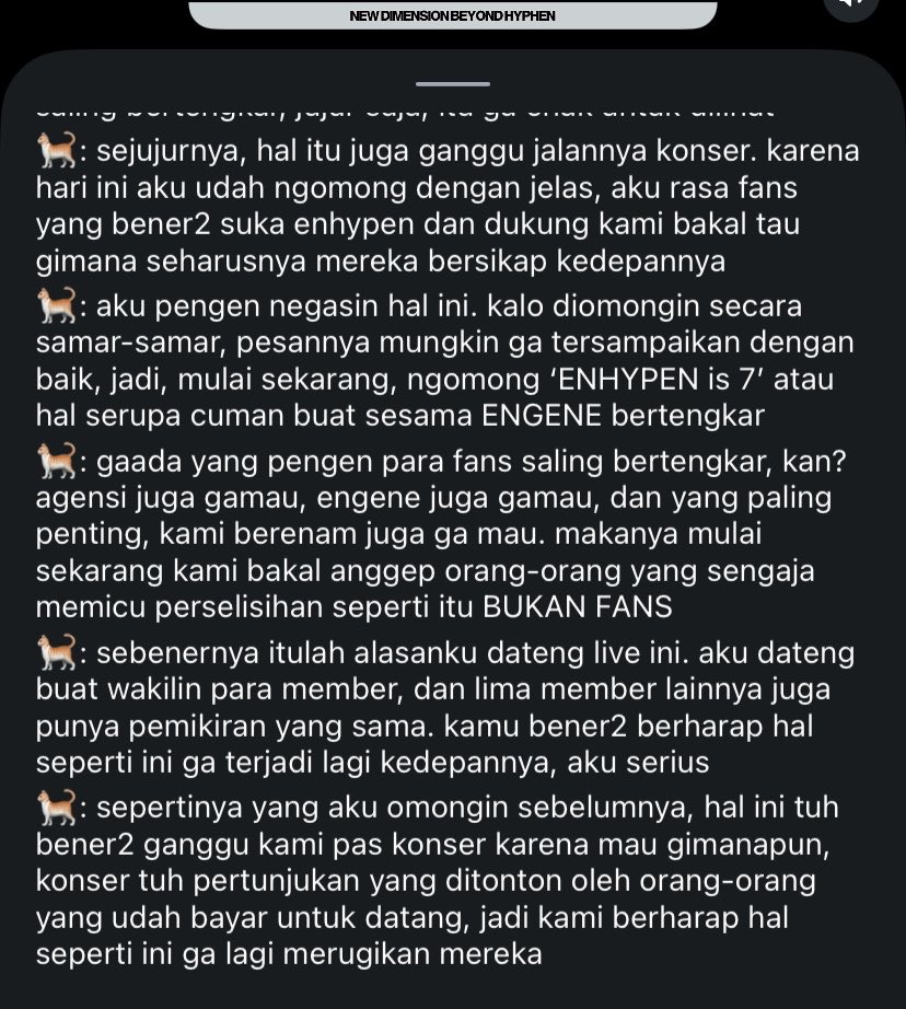 chiluithy's tweet photo. dia rela nge live buat nyampein ini... pls dipahami, dimengerti, dan hargai.

cr: upenhypen (ig) https://t.co/EaYhYqs3Al