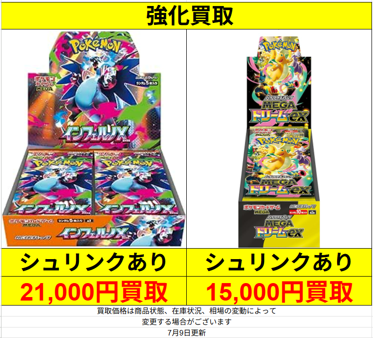 ポケモンカード 🔥強化買取🔥 インフェルノX未開封BOX→21,000円買取