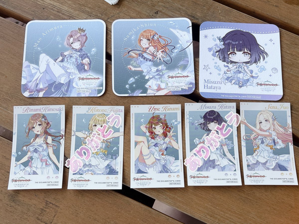 a_o__2_'s tweet photo. 【交換】学園アイドルマスター 学マス
スイーツパラダイス江ノ島 スイパラ

フード特典コースター
求:広,リーリヤ,咲季
譲:清夏(等身),清夏(等身),美鈴(SD)
※等身SD同種同士希望

グッズ特典カード
求:広
譲:莉波,ことね,佑芽,美鈴,星南

手渡し希望。
本日しばらく江ノ島にいます🙇‍♂️ https://t.co/k3vHVYWvRG
