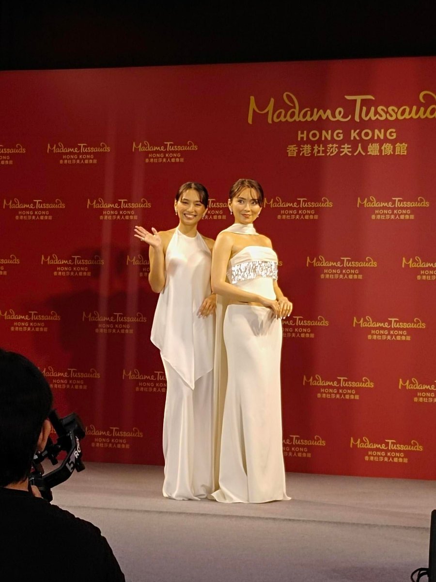 philstarlife's tweet photo. A DOUBLE TAKE MOMENT ✨
 
Kathryn Bernardo unveils her Madame Tussauds wax figure in Makati, marking a major milestone for the actress.
 
The figure recreates Bernardo's look from the 2023 Outstanding Asian Star Awards in Seoul. It is dressed in the original gown crafted by Filipino designer Martin Bautista.
 
Her "Kath-twin" will soon make its way to its permanent home in Hong Kong, where it will join the world-famous attraction’s roster of iconic personalities. 

(📷: John Patrick Magno Ranara / PhilSTAR Life)