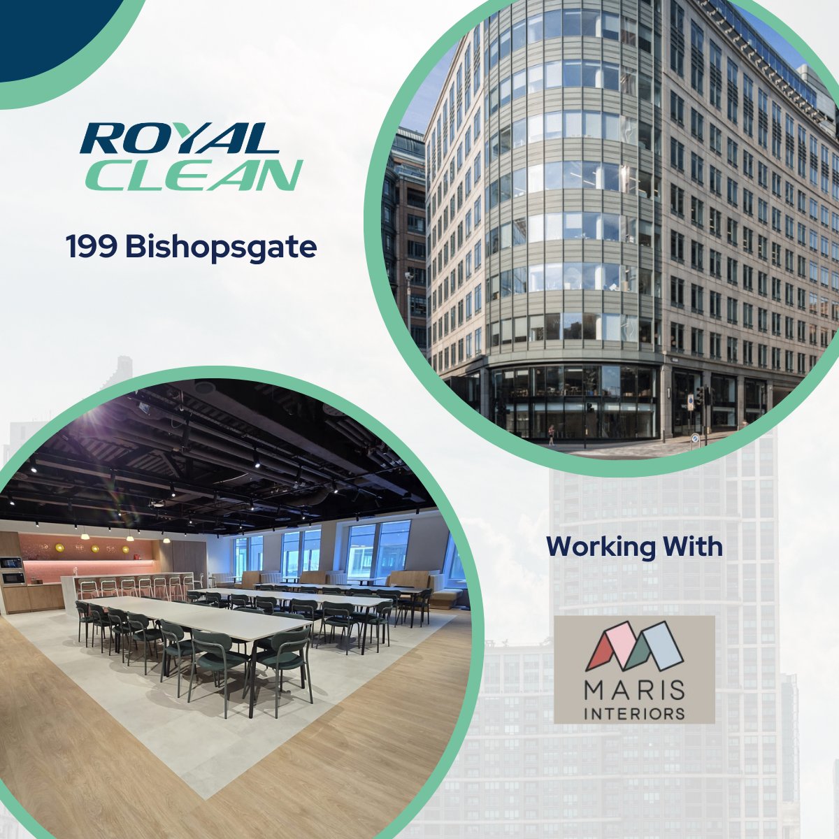 RoyalCleanUK's tweet photo. Recently completed a 1,600 m² builders clean at 199 Bishopsgate for Maris Interiors.
Large job, challenging at times, but a great site team and all completed on time and on budget.
#BuildersClean #Bishopsgate https://t.co/LxnE5TlILn