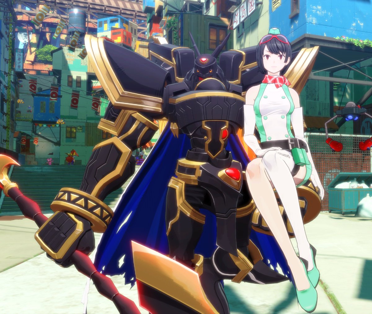 Kakudrawmon's tweet photo. Kyoko is carrying me 💕 https://t.co/8GW3NnaUlx