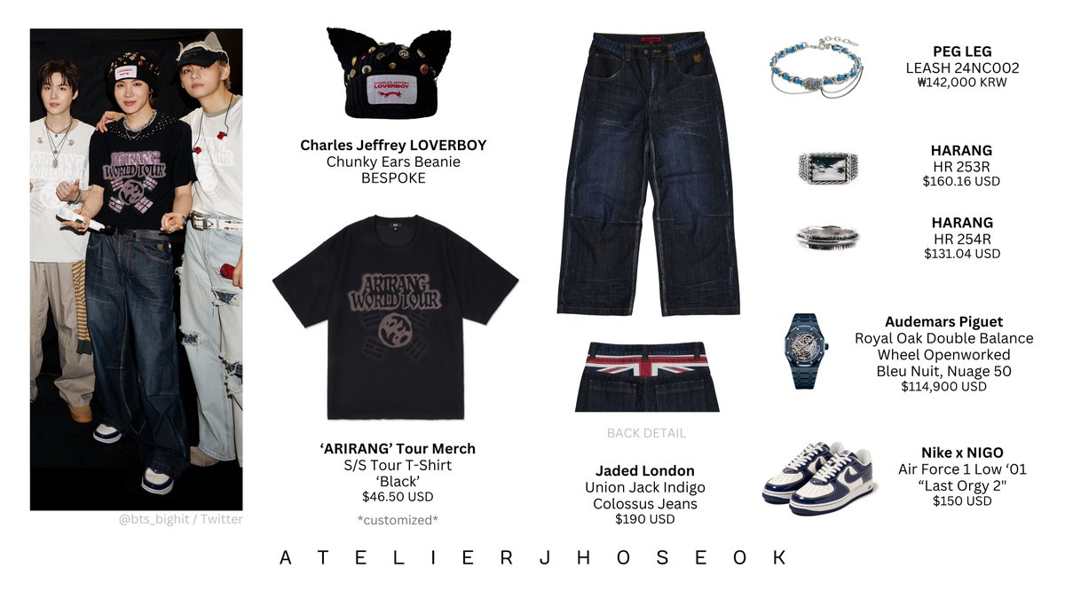atelierjhoseok's tweet photo. 2026.07.06 j-hope | BTS WORLD TOUR 'ARIRANG'
D-1 Tottenham Hotspur Stadium
#jhope #제이홉 #jhopefashion #CharlesJeffreyLOVERBOY #BTSOfficialMerch #JadedLondon #PEGLEG #HARANG #AudemarsPiguet #Nike #NIGO #NikexNIGO
#BTS #방탄소년단 #BTS_WORLDTOUR_ARIRANG https://t.co/XZb9m03KGI