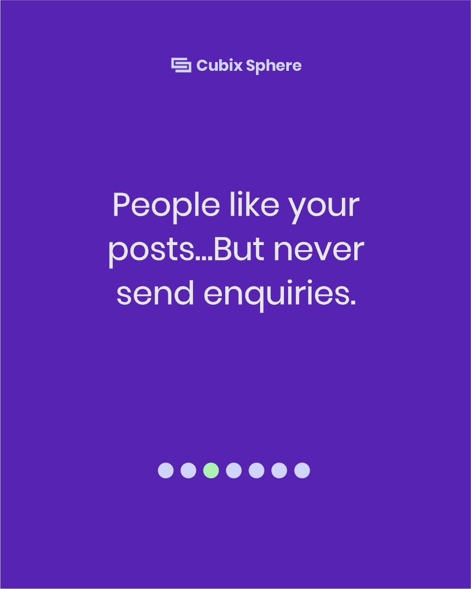 cubixsphere's tweet photo. Your brand doesn't become invisible overnight it happens one missed opportunity at a time.
Here are 7 signs your brand is losing visibility and what you can do before it starts affecting your growth.
Swipe through and tell usWhich sign have you noticed the most? 👇
#cubix sphere https://t.co/y6WcurRCXJ