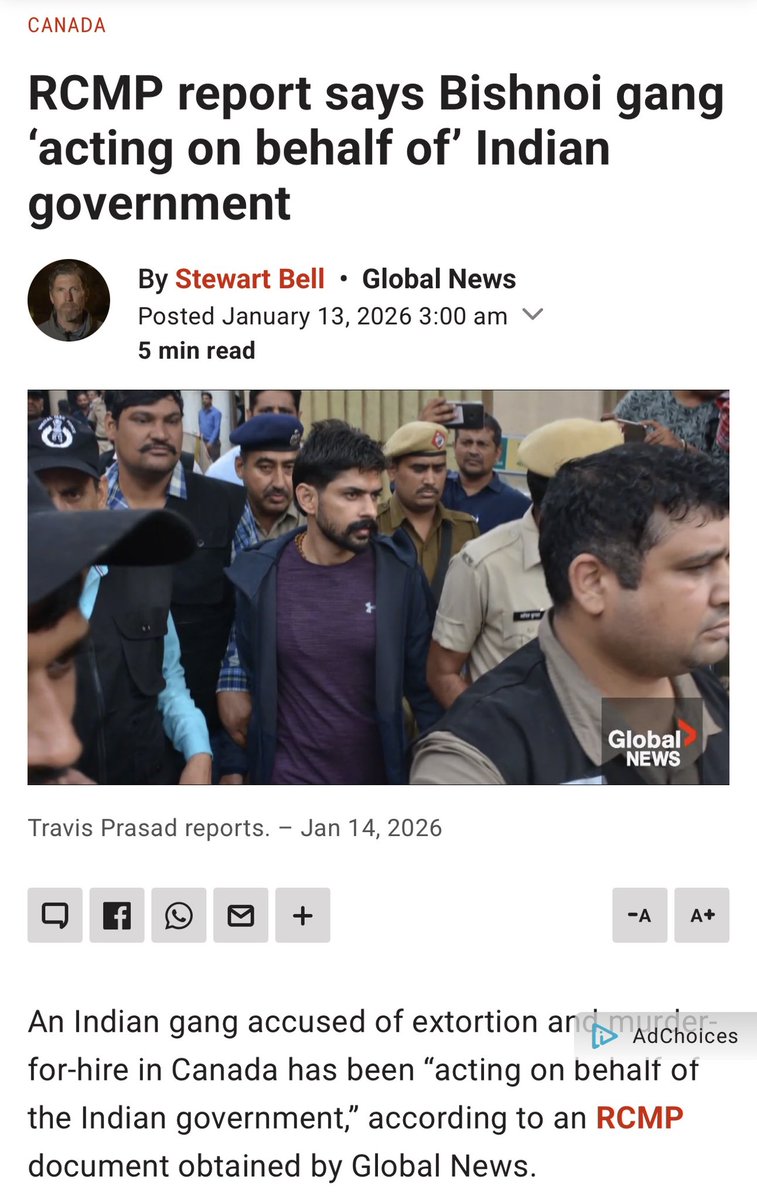 GurpreetSSahota's tweet photo. Are These Not Enough Evidence?

-In 2023, the Canadian government expelled six Indian diplomats from Canada. It is evident that they were accused of engaging in improper activities on Canadian soil.

-A senior official from the United Kingdom’s intelligence services personally travelled to Canada and handed over highly classified documents to Canadian authorities. According to these documents, Indian agents were allegedly recorded in the UK discussing and claiming responsibility for a conspiracy to assassinate Bhai Hardeep Singh Nijjar. It was after receiving this intelligence that Prime Minister Justin Trudeau stated in Parliament that agents of the Government of India were involved in Nijjar’s killing.

-Indian national Nikhil Gupta has admitted guilt in a U.S. court, acknowledging that India’s external intelligence agency, RAW, tasked him with arranging the assassination of Gurpatwant Singh Pannun. However, he was caught in a U.S. law enforcement sting operation.

-Vikas Yadav, an alleged RAW operative based in New Delhi, was identified as Nikhil Gupta’s handler. The United States has declared him wanted and is seeking his extradition.

-In the U.S. court proceedings, Nikhil Gupta acknowledged that he facilitated a video call between an undercover U.S. agent and RAW officials based in New Delhi. Evidence of those communications has been presented before the court.

-Lawrence Bishnoi, who has been held under high security Sabarmati Jail in Gujarat, gave two media interviews from inside prison. No action was taken against him or against the journalist, Jagwinder Patial, who conducted the interviews. Although a court in Punjab took notice of the matter, the judge hearing the case was subsequently replaced.

-The United States deported Anmol Bishnoi, the brother of Lawrence Bishnoi. However, India’s Ministry of Home Affairs allegedly did not allow state governments, including Maharashtra, to obtain his custody for questioning in connection with major murder cases such as those of Baba Siddique and Sidhu Moosewala.
A chargesheet filed in the United States names Punjab Police officer Gurinderjit Singh Nagra, alleging that he was involved in an extortion scheme targeting individuals in the United States.

-Despite all of this, supporters of the Sangh-linked IT cells and bots (working at 2 Rs per comment on X) continue to ask, “Where is the evidence that India was involved?” They openly deny that there was any role at all.

Are these not enough evidence?

People won’t forget that in 2023–2024, these very same handles were proudly claiming responsibility for the assassination of Hardeep Singh Nijjar on social media, using the slogan “Ghus Ke Marenge” (“We will enter your territory to kill”). 

These same handles openly abused Trudeau, hailed Lawrence Bishnoi as their hero, and even raised “Bishnoi Zindabad” slogans in Canadian Hindu temples. Now that the United States is cracking down on the Bishnoi gang, they have suddenly deserted Bishnoi and are pretending they were never associated with him. 

Written reports by the RCMP and CSIS still acknowledge India’s role and continue to identify India as one of the countries engaged in transnational repression that poses a threat to people living in Canada.

These Sangh supporters, IT Cells, bots do not appear ashamed of repeating falsehoods because, this has been their long-standing approach from centuries : repeat a lie often enough in the hope that it will eventually be accepted as truth. In many cases, this strategy succeeds because the narrative is built on repetition, and they believe this method has worked for centuries.

Their ancient literature even contains examples explaining how such tactics can be employed. One such example (confession) about setting this type of narrative can be found in the video posted along with this tweet.