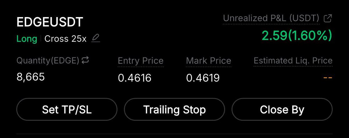 Powell_Signal's tweet photo. 📈Long #EDGE WITH ME GUYSS
⚡️Entry: now
💊DCA : 0.4185
❌SL: 0.3867
💵TP : 10like https://t.co/4DRV3JgY13