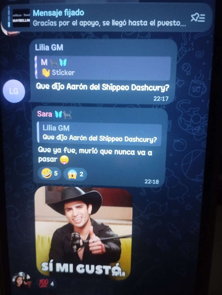 lulu_rg_5's tweet photo. Las harcurys las más felicidades por lo que dijo Aarón sobre dasha.. 🤣🤣
Estuviera feliz si su ship harcury tuviera mayor esperanza... Jejeje ni asomarse al live de Elaine fue Aarón ni tirarle regalos 🤣🤣🤣
#fueramalasperdedoras
#fueramalarvibras
#harcury https://t.co/cVR2RoDYqn