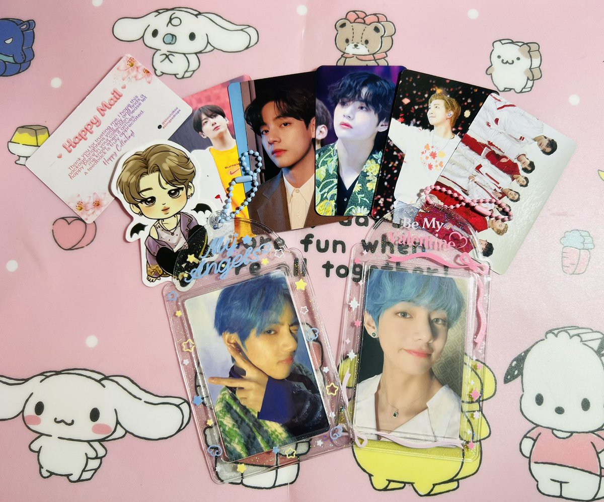 sacredspacetk's tweet photo. ᯓ★ love mail .ᐟ.ᐟ from @kimvivikoo 
#sacredmails #kimgeedrops

⊹ ࣪ ˖ my two blue haired taehyung came today. finally, my cerulean, my blue. always the prettiest. otw pa lang si hakeem hahaha. thank you for allowing me to adopt them ate! 💙 https://t.co/SpXFXCMNic