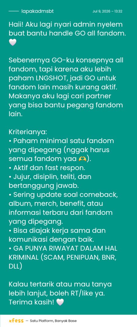 Lapak Adm dan Partner tweet media