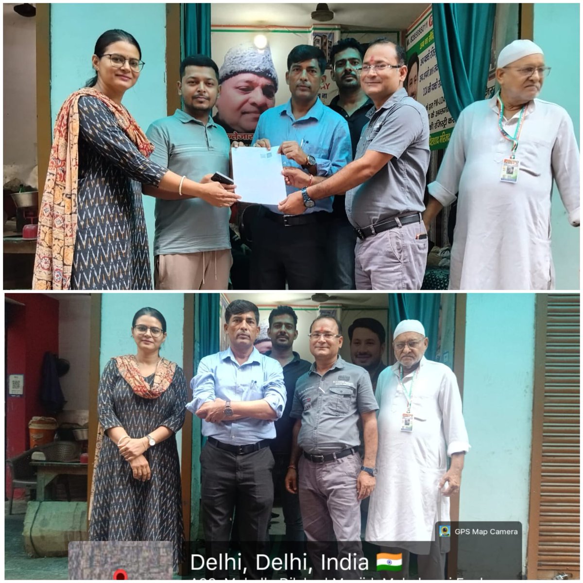 dm_northeast's tweet photo. The ongoing #SIR2026 activities were reviewed during a field visit  by Sh. Rajendra Kumar, ERO, and Sh. Ajay Kumar, AERO, AC-69, Mustafabad, District North East, Delhi on 08.07.2026. 

The officers interacted with field functionaries, monitored the distribution of Enumeration Forms, and reviewed the progress of the Special Intensive Revision to ensure its smooth and timely implementation. 🇮🇳

#SIR2026 #NorthEastDelhi #ElectionCommissionOfIndia