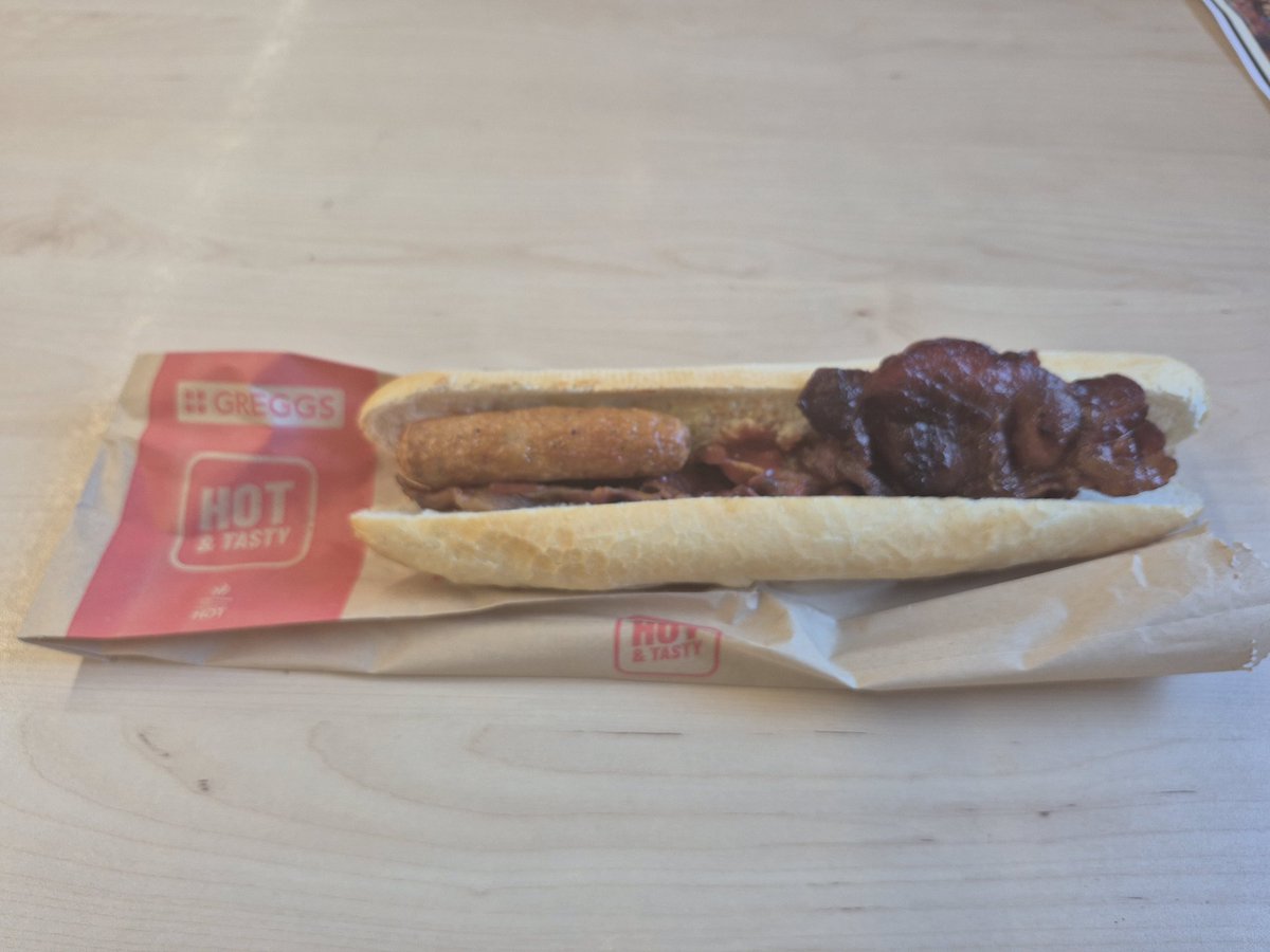 scw83's tweet photo. @GreggsOfficial well looks like I'll not be bothering with breakfast again I wanted bacon not a dog treat. #Unedible https://t.co/AuEP4amrwt