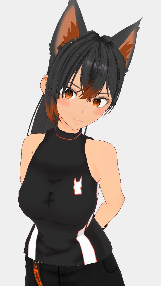 VTuber968955's tweet photo. お久しぶりです！！！！
仕事終わりの気分転換にVRoid触りまくって新規でキャラ作ってみました

どうも私はキレイめ女性タンクトップキャラが好きみたいで https://t.co/EjZ8GrjMSY