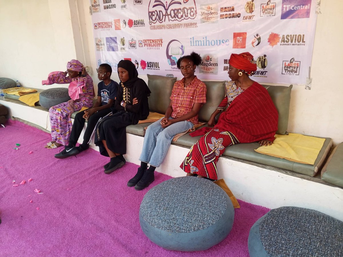 Readacreate's tweet photo. Saturday was beautiful. Children in Kaduna came out and explored. We are happy we provided a safe space for the children to creatively express themselves. https://t.co/bCCgxld50E