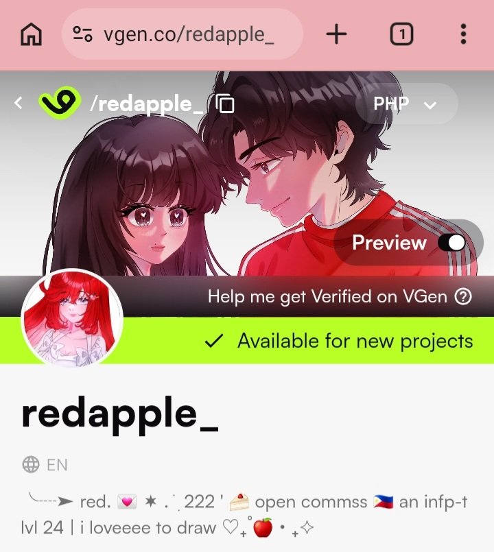 RedApple1402's tweet photo. I'm new to vgen~ I'm open for commission there! Lf for moots too~ link in my bio for more information ｡𖦹°‧ 🍎 #vgencommission #vgen #artph https://t.co/yyk0e2khmE
