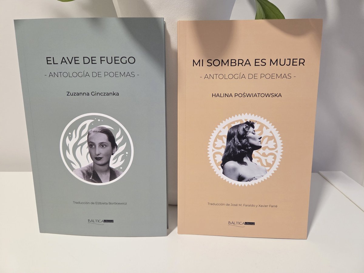 Blticaeditoria1's tweet photo. Estamos muy felices de que nuestra colección de poesía cuente ya con dos antologías: 'El ave de fuego', dedicada a Zuzanna Ginczanka, y 'Mi sombra es mujer", dedicada a Halina Poświatowska. 
Dos de las voces más singulares de la poesía polaca del siglo XX. https://t.co/FVmQRAldMc