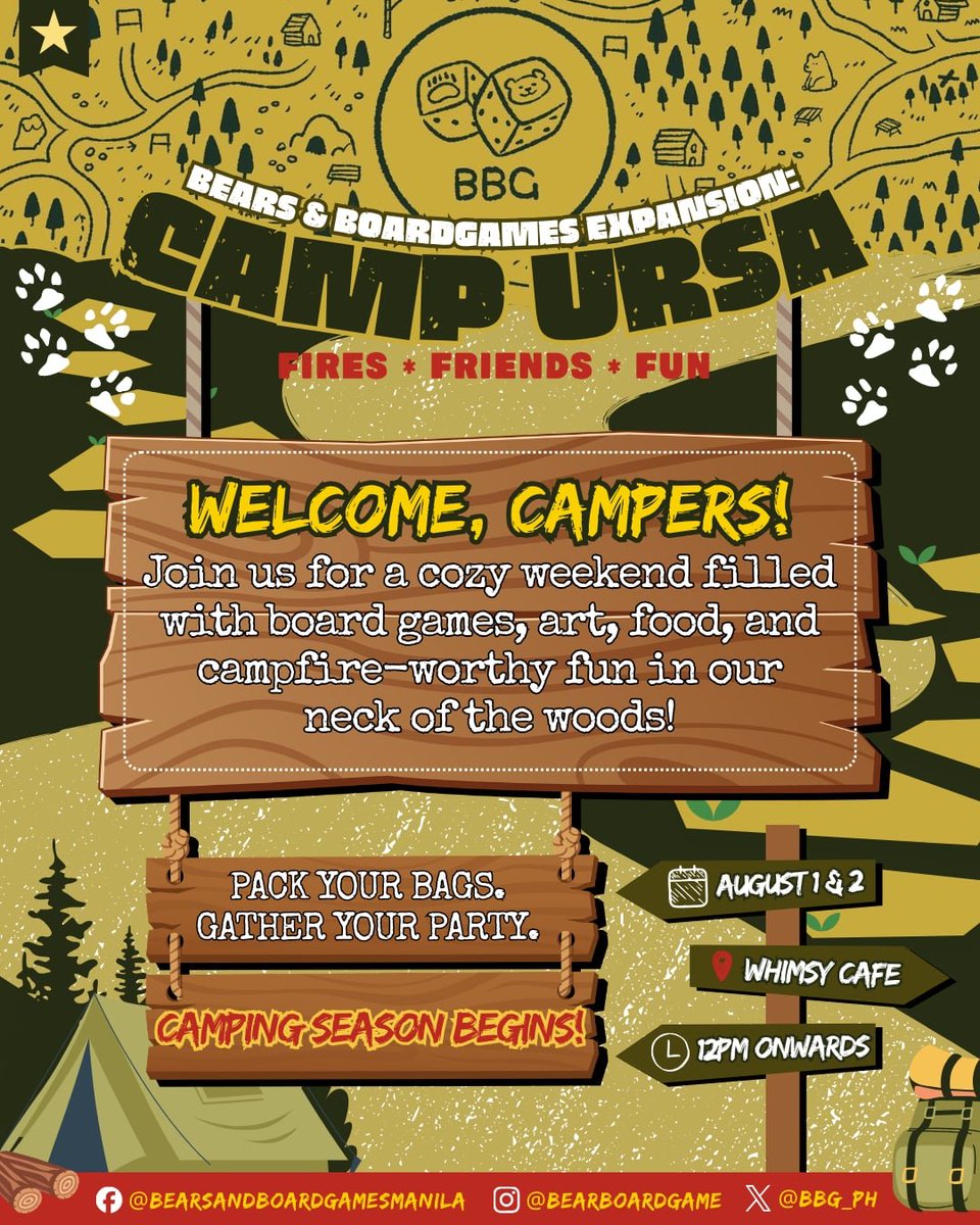 Bbg_ph's tweet photo. Camp is calling!

We will be rolling out the sign up sheet soon. Just a little more patient as we set up camp for everyone! https://t.co/MioRBliKVM