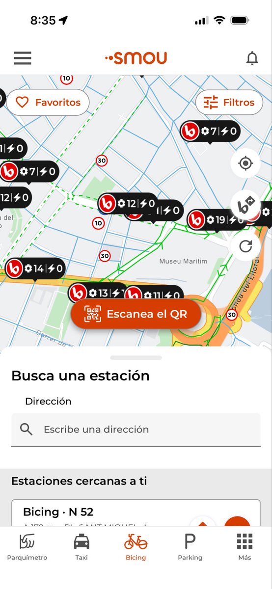 PaulysPena's tweet photo. @bicing ??????????????
Desde hace unos meses, las estaciones se ven asi, 0 o 1 bici electrica.
No sois un servicio barato pero esto ya es un robo.
Eso sin hablar de que teneis el monopolio de bicis en la ciudad. https://t.co/vhVww1UR4x