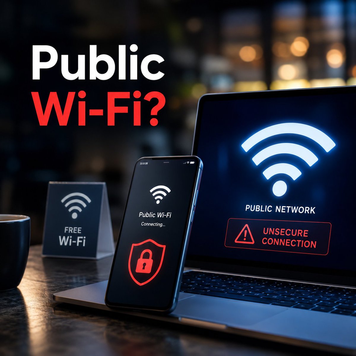Officialitech's tweet photo. Public Wi-Fi Free Hai, Par Risky Bhi Ho Sakta Hai!

Public Wi-Fi par login karna easy hota hai, lekin unknown networks par data privacy ka risk ho sakta hai. Isliye banking, payment ya private login public Wi-Fi par avoid karna better hota hai.

#WiFiSecurity #PrivacyTips #Itech https://t.co/FYJ3Wkbc2t