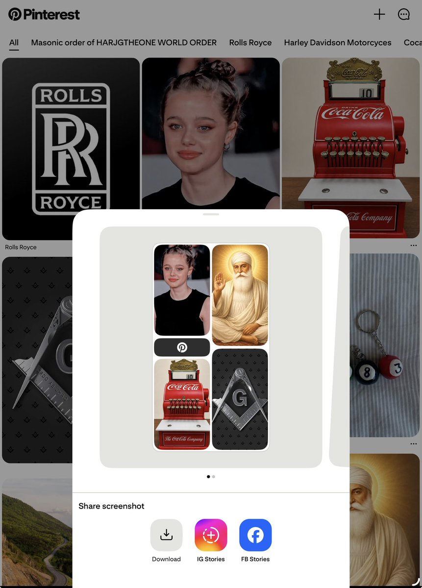 HARJGTHEONEDBA's tweet photo. There are 9 pictures in the screen. The  @Pinterest AI pics 4 of them to create its truth .  In this Shiloh is connected to the HAND, THE HAND IS THE Hand OF H. THE H OF TRUTH OF H, ALSO THIS 4 is supported by Masonic order and coca- cola.  HARJGTHEONE IS H. Thus the 4  @ShilohJolie  @CocaCola  @GLoRussia  @HARJGTHEONEDBA  Notice the Coca Cola register says the price paid in full is a 10. Thus Shiloh Jolie is the 10: the “Das”.  Take a look! 📌 https://t.co/wTPa94Mf3q  @highervibe111  @UGLE_GrandLodge  #h #H #harjgtheonedba #harjgtheone @billboardcharts