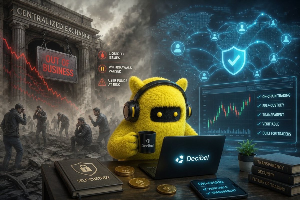 GusmaXBT's tweet photo. Not Your Keys, Not Your Coins

Reports indicate that AscendEX has ceased operations, with concerns that some users may not recover their full balances due to liquidity issues.

In crypto, choosing where you trade is just as important as what you trade.

This is exactly why more traders are paying attention to transparent, on-chain trading infrastructure,and with decentralized exchanges like @DecibelTrade, users maintain greater transparency over assets and don't have to rely entirely on a centralized custodian.

While every platform has its own risks, the industry continues to move toward systems that prioritize transparency, self-custody, and verifiable execution.

Trade smarter. Stay in control.
Experience on chain trading with Decibel.

Try here : https://t.co/oKUXDxGK5v