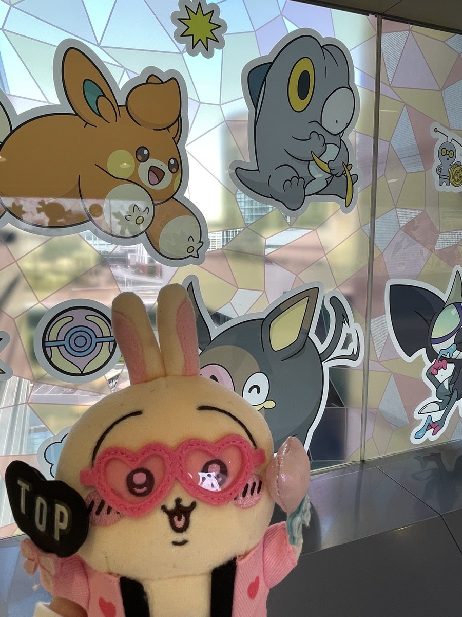 go_machi's tweet photo. スカイビルはキャラクターポケスト密集でウハウハヤハでしたー！ https://t.co/ZUnIPWaKMD
