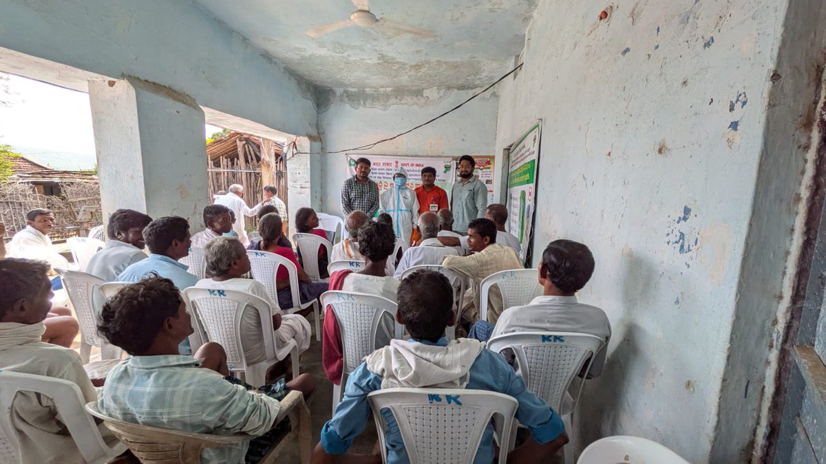 CIPMCHyd's tweet photo. Conducted live demonstations on Seed treatment, Safe handling and Judicious use of quality pesticides, awarness on use of NPSS mobile application for pests identification, management and pests surveillance at Khara village, Sathnala mandal, Adilabad district on 09.07.2026. https://t.co/put7py8F20