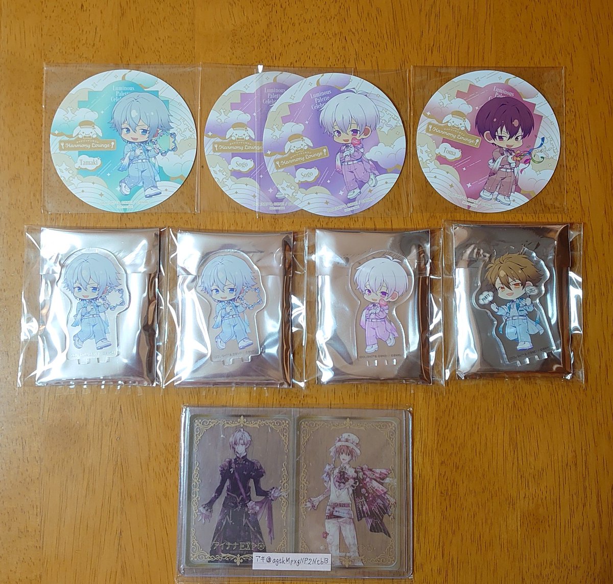 agtkMpxgNP2NtbB's tweet photo. 【交換】 アイドリッシュセブン アイナナ アニカフェ Luminous Palette Celebration コースター アクリルスタンド

譲)
コースター:環 壮五2 トウマ
アスクタ:環2 壮五 龍之介

求)陸 天

郵送 or 7/10アニカフェ(大阪日本橋)付近手渡し(13時30分頃まで)

検索からでもお気軽にお声掛けください https://t.co/tyRGD5sM0U