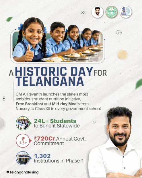revathitweets's tweet photo. Barely a week after the schools reopened for the academic year, second incident of food poisoning is being reported from Amrabad Mandal, Nagarkurnool district, Telangana.  

35 students have fallen ill today morning after breakfast at Chenchu Tribal Government Residential School in Mannanur Village, Amrabad Mandal

Shortly after breakfast, students experienced symptoms of diarrhea and became severely ill. 

The affected students were first shifted to Mannanur Government Hospital but since there weren’t enough beds, they were shifted to Achampet Area Hospital. 

Just a few days ago, similar case of food poisoning was reported from Kamareddy Gurukul School. Immediately after lunch 33 students fell sick and were hospitalised. 

All the PR and drama, but ground reality is this. 

Remember the hoopla and hype after CM Revanth Reddy re-launched the breakfast program after discontinuing old government’s program? Massive PR campaign was launched, full page paper ads, live coverage of CM’s event, reporters & news channels going gung-ho about it like it was a once in a lifetime thing. 

68 students in less than a week fell sick because of the food they ate. Pindrop silence from the media, no questions will be asked. 

SIXTY EIGHT!!!

I don’t understand why there will not be any safety checks on government hostel and school messes like they do with private establishments.