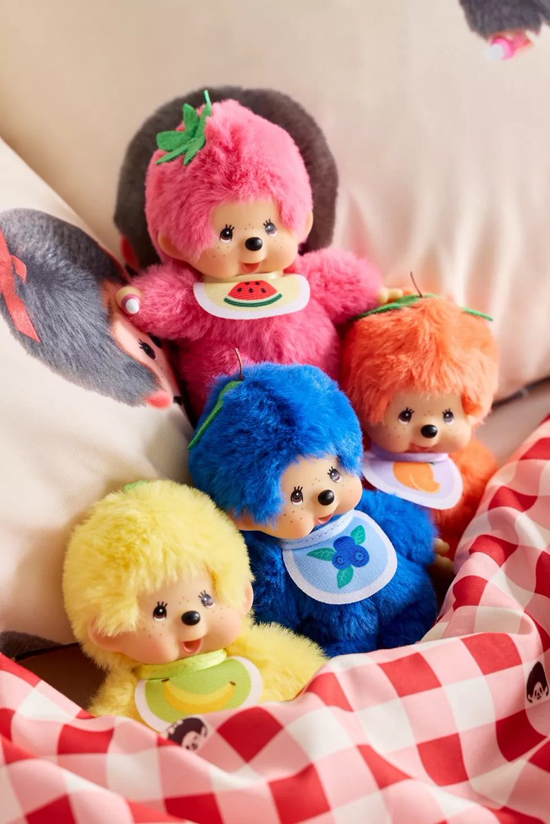 bbublequm's tweet photo. Monchhichi Fruit Beanie Plushie
🍉🫐🍌🍊 sooo cuteeee https://t.co/sEbNgOT1Xh