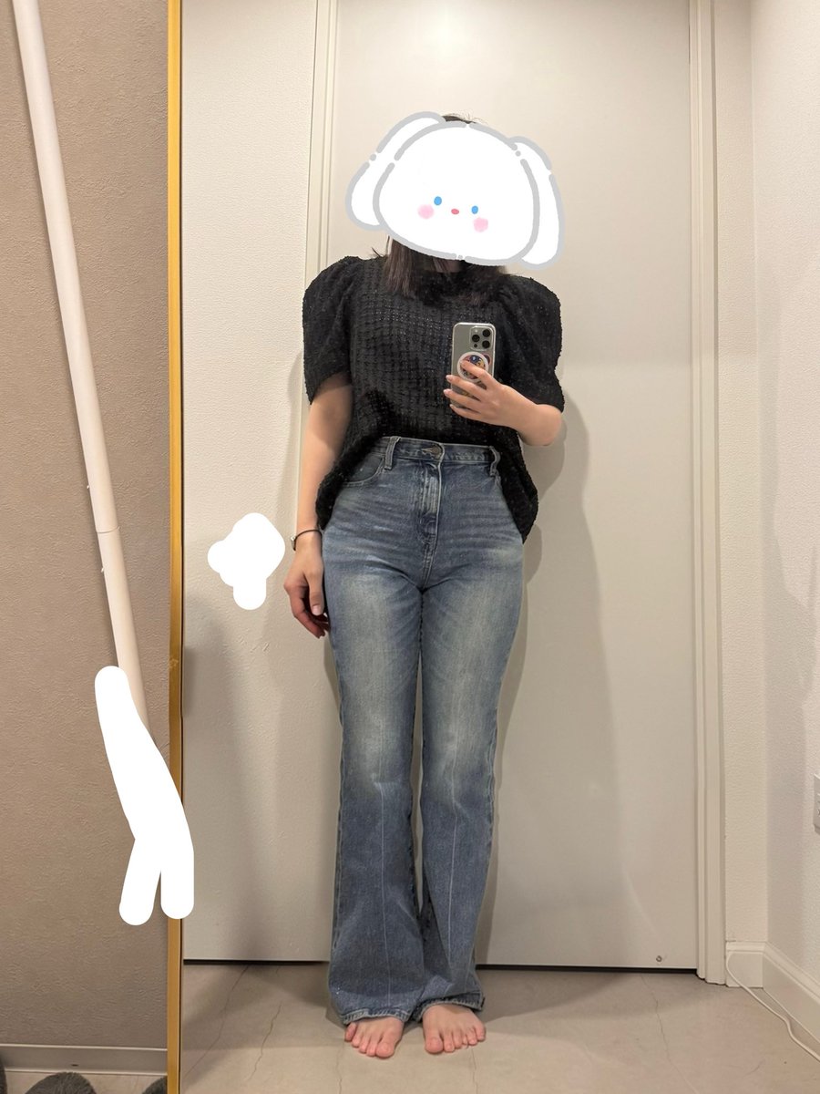 inuaya0719's tweet photo. 📦THE TOÉ Coolsingel Denim (サイズ27)
165cm/64kg/骨格ウェーブ/足太短足ぽっちゃりの私めのデニムレポ👖正直な感想はALTに📝
結論だけ書いておくと、🐖でも履けましてお気に入りです🙂↕️🤍とにかく色落ち加工が神なのでみんな買った方が良い!
#thetoe https://t.co/5YPSwIBhq5
