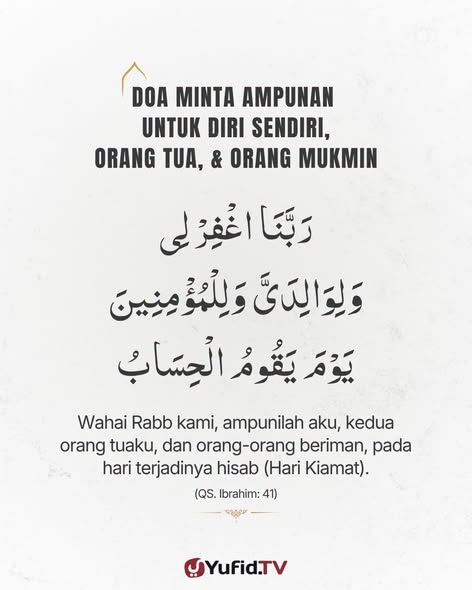 yufid's tweet photo. DOA MINTA AMPUNAN UNTUK DIRI SENDIRI, ORANG TUA, &amp; ORANG MUKMIN https://t.co/pZQYysc0jT