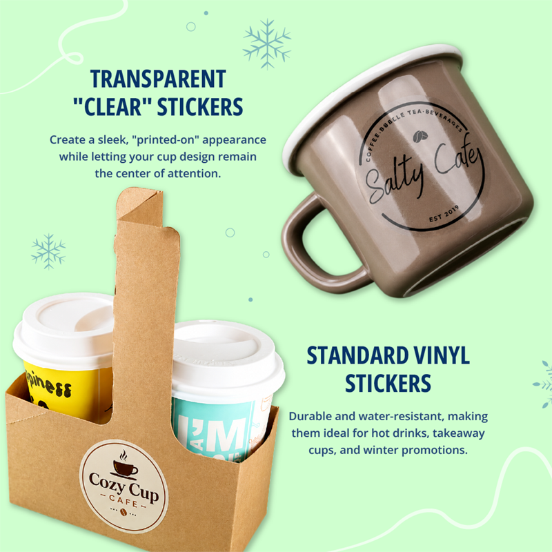 StickerDot's tweet photo. Winter menu? โ๏ธ
Winter cups?๐
Give your takeaway cups a seasonal refresh with custom stickers that match your brand.
Swipe through and find your favourite look.
Get yours sorted๐ https://t.co/XlmwCJG1fA
#coffeelabels #customstickers #stickerprintingnz #PrintedByStickerDot https://t.co/9K4aRhD72M