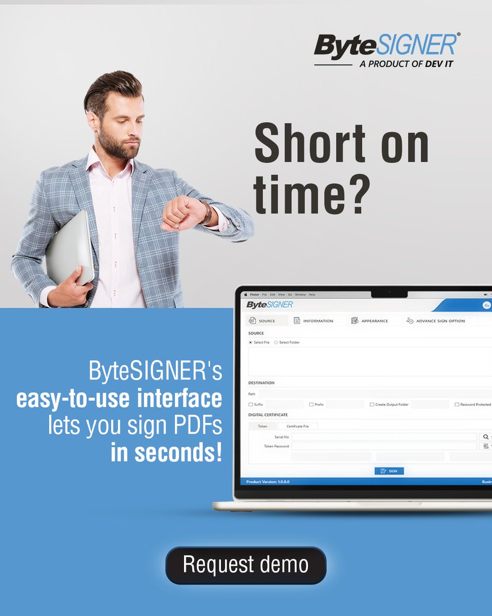 ByteSIGNER's tweet photo. Your to-do list is already long enough. Don't let document signing make it longer.

Sign PDFs faster with ByteSIGNER.

👉 Request a demo: https://t.co/ypStJzuall

#ByteSIGNER #DigitalSignatureSoftware #GoPaperless #PDFSigning https://t.co/RiiNEcP3il