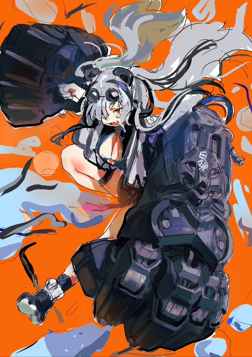 taresa46's tweet photo. wip 個人依頼でエフイータを原画で描く予定です。 https://t.co/m8LNngcSBJ