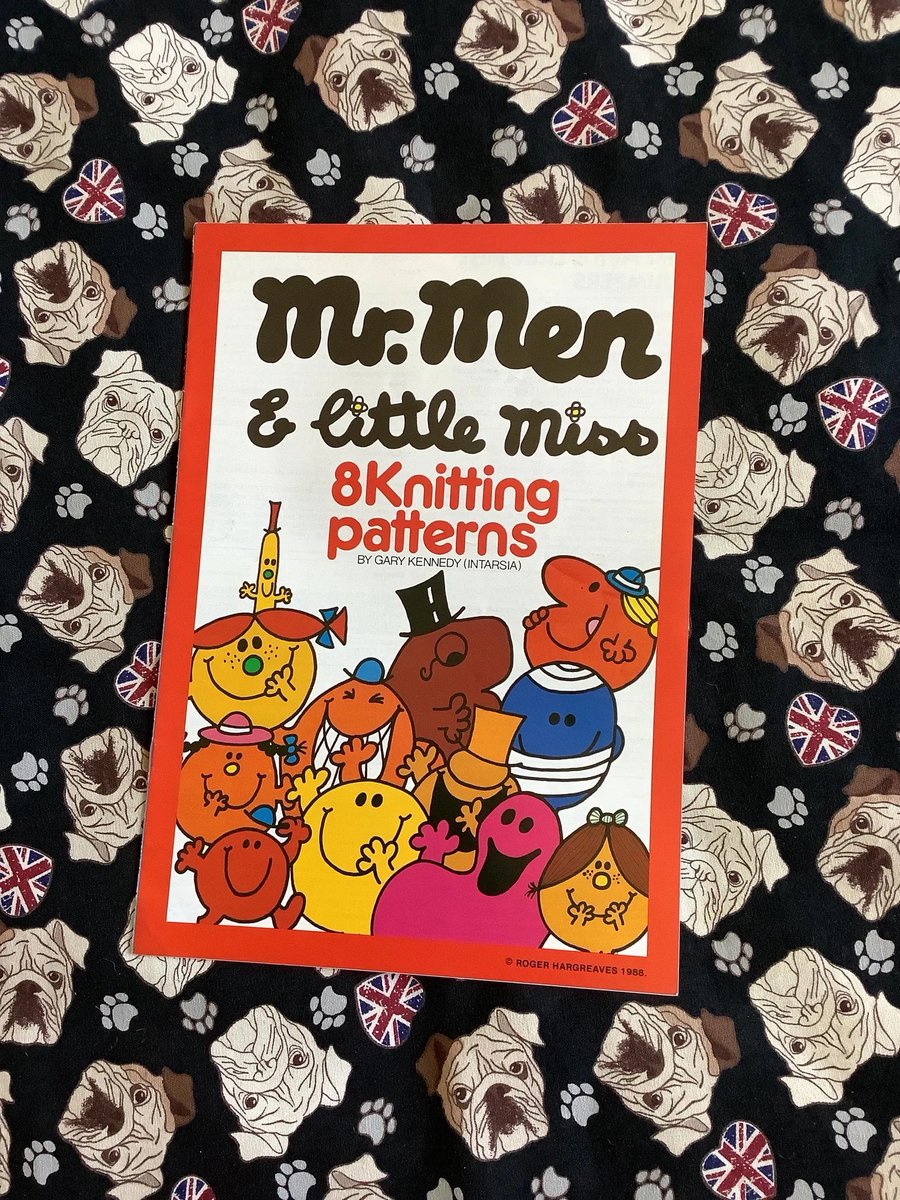WatsonsVintage's tweet photo. It's #ChristmasInJuly and you need to get planning if you want to knit these as gifts this year!!! RARE Vintage 1988 'Mr. Men & Little Miss' 8 Knitting Patterns By Gary Kennedy (Intarsia) Children's and Adults Sweaters Sizes 24" to 44" https://t.co/L5QfBwg7MQ via @Etsy #MrMen #LittleMiss #KnittingPatterns