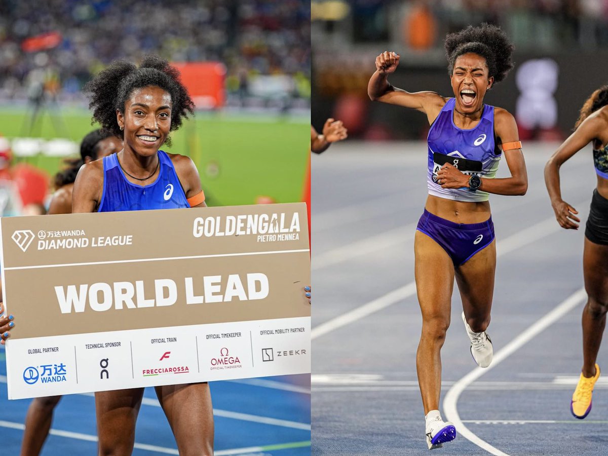 deportesavila's tweet photo. 🌍🏃‍♀️ Likina Amebaw conquista el atletismo mundial 💎🔥 La fondista ha firmado un mes compitiendo en 5 reuniones de la Diamond League con 4 podios
🥇 Victoria en Roma con 14:18.41, la mejor marca mundial del año en los 5.000 metros y nuevo récord personal
https://t.co/4DZGMMcxR2 https://t.co/yNYynEIn0T