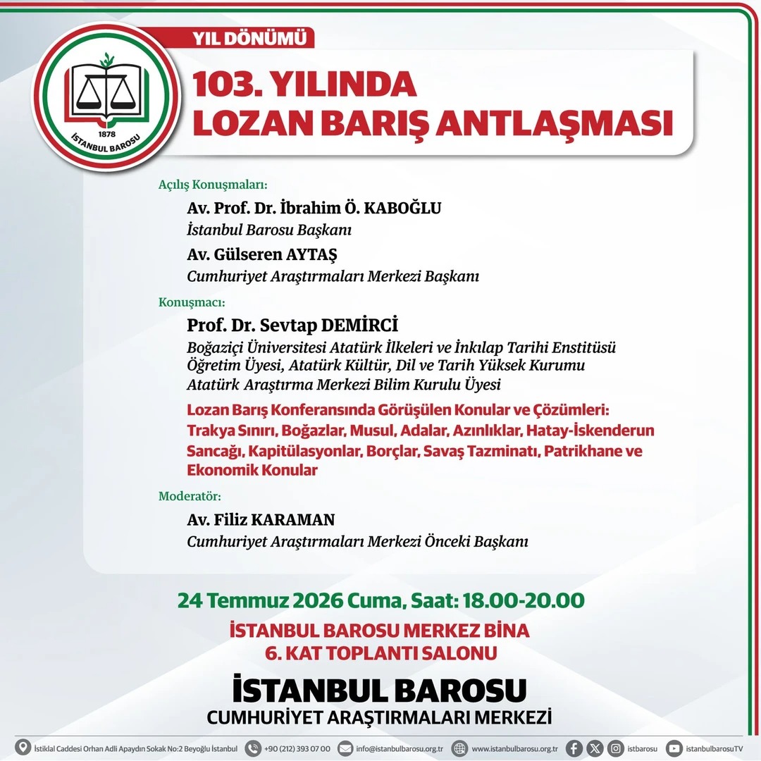 istbarosucumer's tweet photo. 103. YILINDA LOZAN BARIŞ ANTLAŞMASI https://t.co/71EocrvYyM