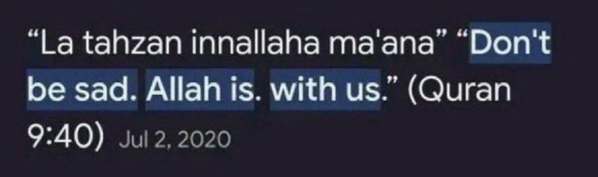 aiishadahir's tweet photo. “Don’t be sad, Allah is with Us” https://t.co/AwIZUnNgzg