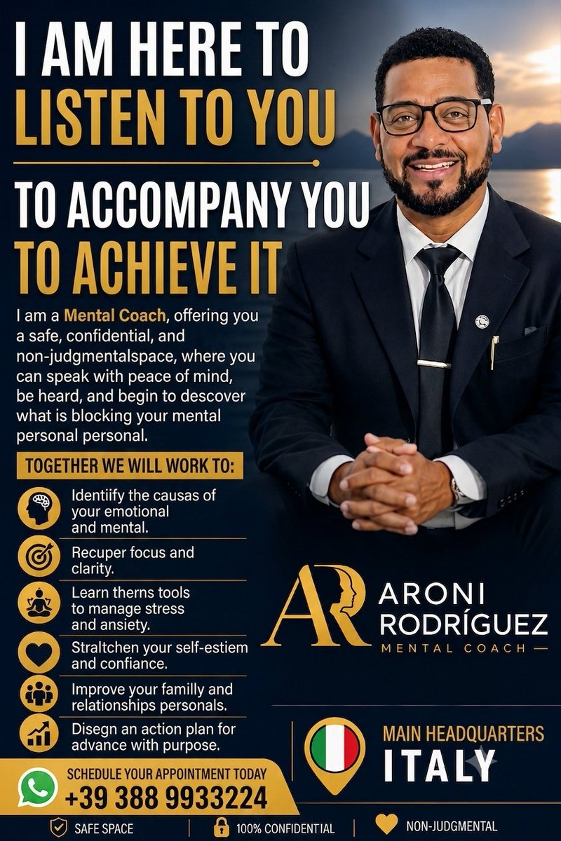 aroni_con's tweet photo. Aroni Rodriguez Peña. Mental Coach profesional, Italia https://t.co/8G58NXMyNA