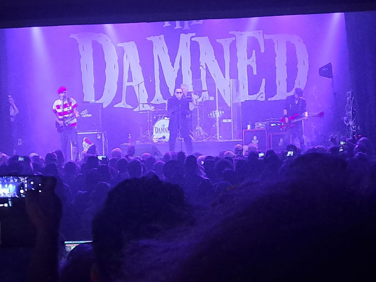 FatOldAnarchist's tweet photo. #Damned, #Prague, 8th July 2026. Purest class! #punk #punksnotdead https://t.co/ycayYSday0