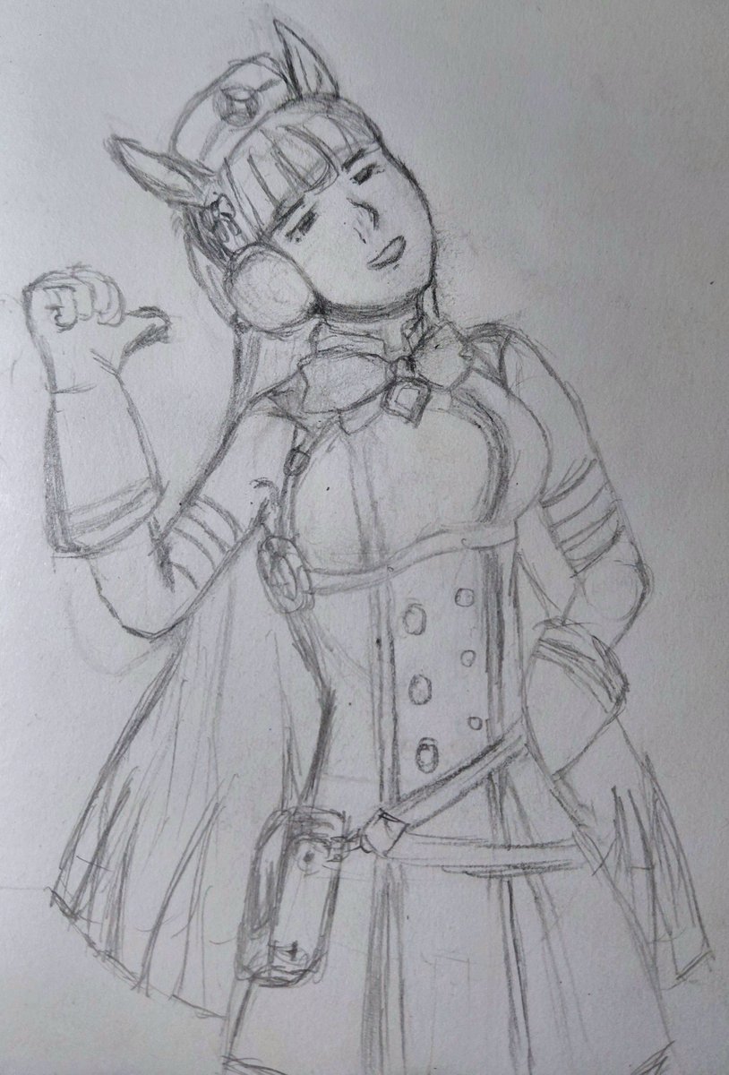 CamilleRoom's tweet photo. Pues me puse a dibujar por aburrimiento un rostro que vi en pinterest. Me salió totalmente diferente pero al verlo dije "goldship" y de alguna forma termine haciendo esto. No creo que lo vaya a delinear, pero bueh. https://t.co/mZK3kRV9JW