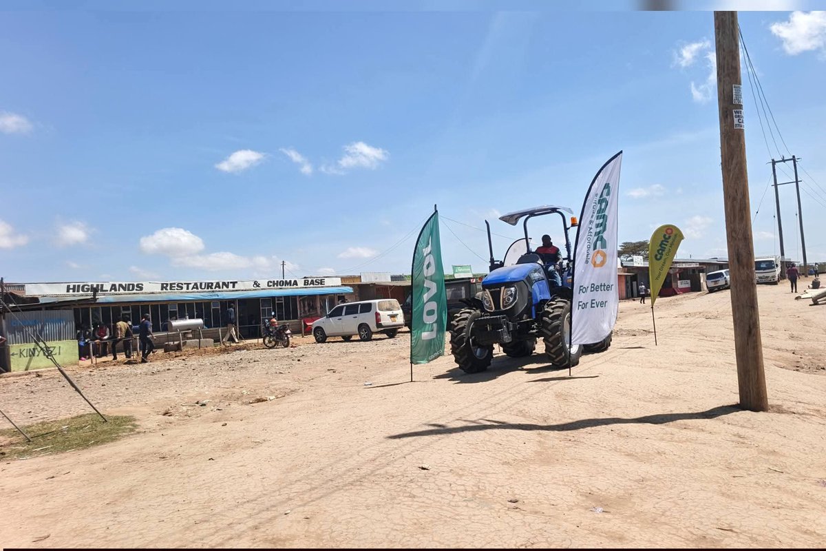 camcokenya's tweet photo. Good morning Narok! 

We are at Ololunga market. Interacting with farmers and residents of Narok. Make a stop to see and test drive the Lovol tractor. 

Ready farmers can also enjoy amazing offers on the tractors. 

Call: 0739087750. https://t.co/ddoMFyGy1v
