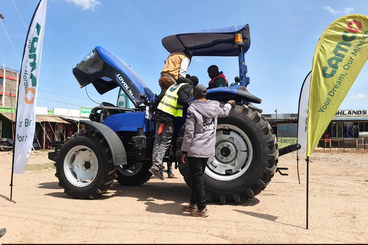 camcokenya's tweet photo. Good morning Narok! 

We are at Ololunga market. Interacting with farmers and residents of Narok. Make a stop to see and test drive the Lovol tractor. 

Ready farmers can also enjoy amazing offers on the tractors. 

Call: 0739087750. https://t.co/ddoMFyGy1v